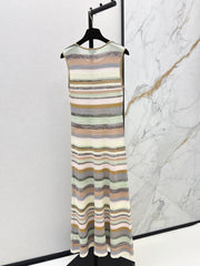 26SS NEW Striped Knit Maxi Dress 🤎
