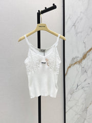 26SS NEW Lace-trimmed camisole knit top 🤍