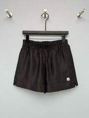26SS NEW Satin Elastic Embroidered Shorts