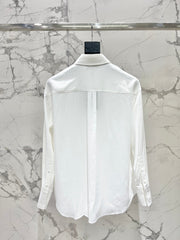 🔥Highest Quality🔥26SS New Vintage-Style Long-Sleeve Shirt with Ruffles and Pleats