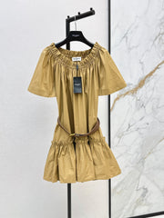 26FW New Khaki Dress with Belt Detail 🤎