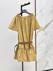 26FW New Khaki Dress with Belt Detail 🤎