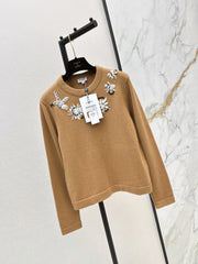 26FW New High-End Métiers d'Art Crew-Neck Sweater 🤎