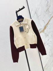 26FW New Color-Block Knit Varsity Jacket 🖤