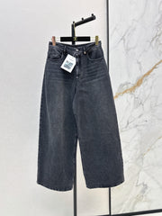 🔥Highest Quality🔥 26FW New Washed Wide-Leg Trousers in Ink Grey 🖤
