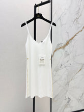 26FW New Camisole Dress with Gold-Thread Embroidered Logo Trim 🖤