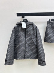 26FW NEW MissD Series Classic Monogram Hooded Jacket 🖤
