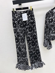 26FW New Custom Lace Flared Trousers 🖤