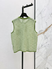 26FW New Vintage-Style Drop-Shoulder Crew-Neck Vest 🖤