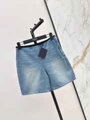 26FW New High-Waisted Denim Bermuda Shorts 🩵
