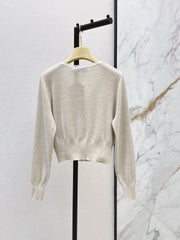 26FW New Lace-Trim V-Neck Knit Cardigan 🤍