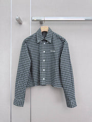 🔥Highest Quality🔥26FW New Plaid Long-Sleeve Shirt with Collar