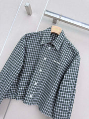 🔥Highest Quality🔥26FW New Plaid Long-Sleeve Shirt with Collar