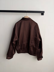 26FW New Chocolate Brown Silk Jacket