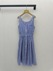 26FW New Blue & White Striped Dress 🩵