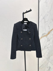 26FW New Knitted Jacket with Rabbit Ear Tie Detail 🤍