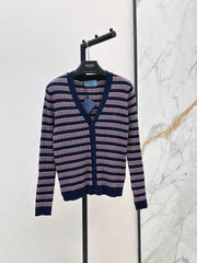 26FW New V-Neck Striped Knit Cardigan 🖤
