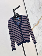 26FW New V-Neck Striped Knit Cardigan 🖤