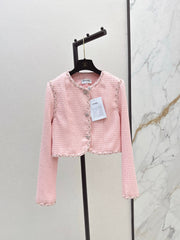 26FW New Cropped Jacket with Woven Trim 🤍