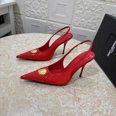 26FW New YSL Logo High Heels 👠(height: 10.5cm)