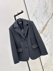 26FW New Blazer with Lettuce-Edge Trim 🩶