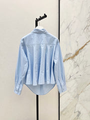 26FW New Classic Logo Embroidered Collared Shirt 🩵