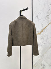 26FW New Runway-Style Cropped Knit Jacket 🤎