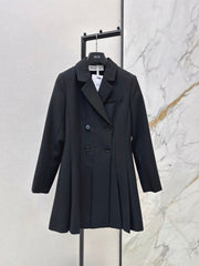 26FW New Double-Breasted Pleated Dress 🖤