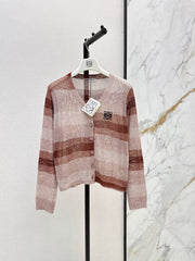 26FW New V-Neck Striped Knit Cardigan 🤍