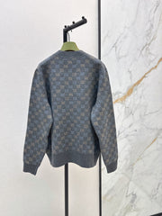 🔥Highest Quality🔥26FW New Limited Edition V-Neck Cardigan with Colorful GG Pattern 🖤