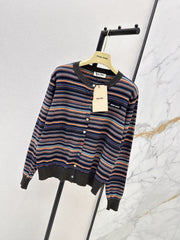 MiuMiu/26FW New Striped Knit Cardigan 🤎
