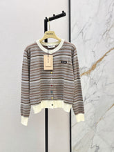 MiuMiu/26FW New Striped Knit Cardigan 🤎