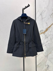 Louis Vuitton/26FW New Hooded Trench Coat with Leather Tab Detail 🖤