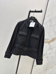 Dior/26FW New Cropped Trench Coat with Cinched-Waist Design 🖤