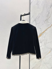 26FW New Color-Block Corduroy Jacket with Detachable Collar 🖤