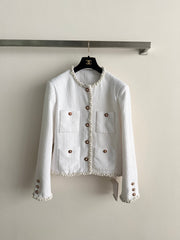🔥Highest Quality🔥26FW New White Tweed Jacket 🤍