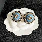 26FW New Double-C Logo Stud Earrings