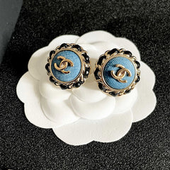 26FW New Double-C Logo Stud Earrings