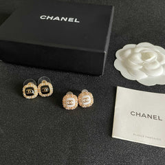 26FW New Double-C Stud Earrings