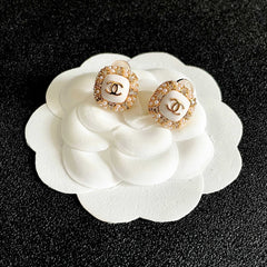 26FW New Double-C Stud Earrings