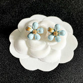 26FW New Double-C Floral Stud Earrings