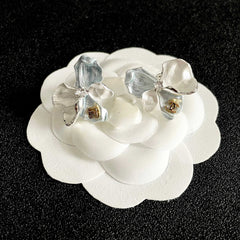 26FW New Double-C Petal Stud Earrings