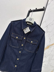 26FW New Slim-Fit Lapel Denim Shirt Jacket 🖤