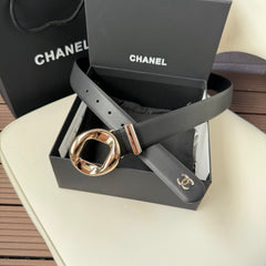 26FW New Double-C Top-Grain Cowhide Belt 30mm