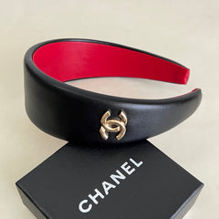 26FW New Wide Gold Double-C Headband