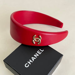 26FW New Wide Gold Double-C Headband