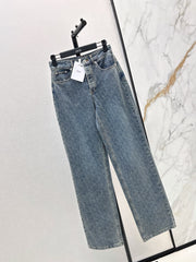 26FW New High-Waisted Jacquard Jeans 🩵