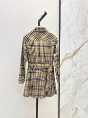 26FW New Classic Plaid Long-Sleeve Dress 🤎