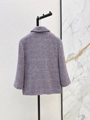 🔥Highest Quality🔥26FW New Mid-Length Lapel Knit Jacket 💜