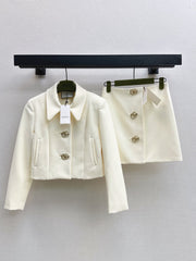 26FW NEW GG Metal-Buckle Collared Jacket 🤍
